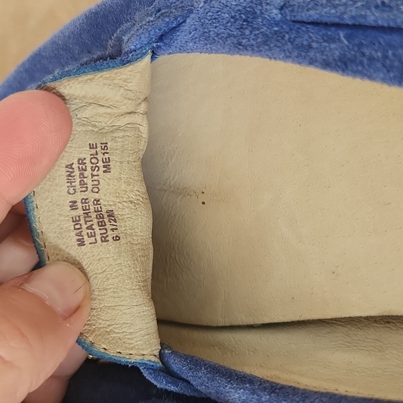 Michael Kors flats blue navy leather size 6.5 - Picture 6 of 17